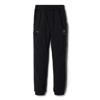 Columbia Broek Jongens, Branded French Terry Jogger Zwart, 40MZQEPNA